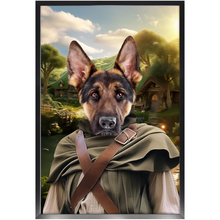 Load image into Gallery viewer, PAWS & PIPEWEED - Lord of the Rings Inspired Custom Pet Portrait Framed Satin Paper Print