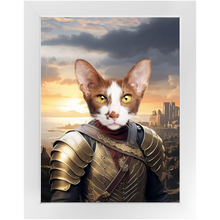 Load image into Gallery viewer, BESTEROS 1 - Game of Thrones & House Of Dragons Inspired Custom Pet Portrait Framed Satin Paper Print