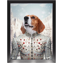 Load image into Gallery viewer, CHRISTMAS CRACKER 1 - Christmas Inspired Custom Pet Portrait Framed Satin Paper Print