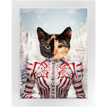 Load image into Gallery viewer, CHRISTMAS CRACKER 15 - Christmas Inspired Custom Pet Portrait Framed Satin Paper Print
