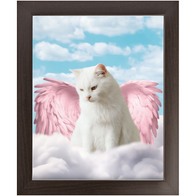 Load image into Gallery viewer, Pink Angel - Heavenly Angels Inspired Custom Pet Portrait Framed Satin Paper Print