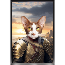Load image into Gallery viewer, BESTEROS 1 - Game of Thrones & House Of Dragons Inspired Custom Pet Portrait Framed Satin Paper Print