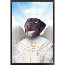 Load image into Gallery viewer, Harping On - Heavenly Angels Inspired Custom Pet Portrait Framed Satin Paper Print