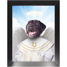 Load image into Gallery viewer, Harping On - Heavenly Angels Inspired Custom Pet Portrait Framed Satin Paper Print