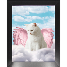 Load image into Gallery viewer, Pink Angel - Heavenly Angels Inspired Custom Pet Portrait Framed Satin Paper Print