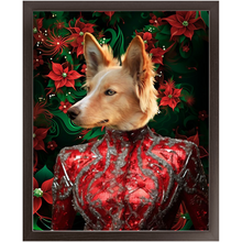 Load image into Gallery viewer, CHRISTMAS CRACKER 8 - Christmas Inspired Custom Pet Portrait Framed Satin Paper Print