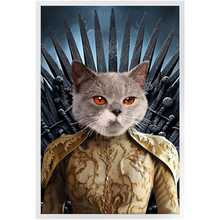 Load image into Gallery viewer, THE BONEROOM 7 - Game of Thrones & House Of Dragons Inspired Custom Pet Portrait Framed Satin Paper Print