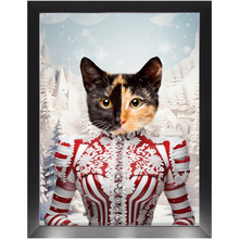 Load image into Gallery viewer, CHRISTMAS CRACKER 15 - Christmas Inspired Custom Pet Portrait Framed Satin Paper Print