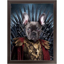 Load image into Gallery viewer, THE BONEROOM 3 - Game of Thrones & House Of Dragons Inspired Custom Pet Portrait Framed Satin Paper Print
