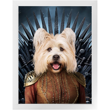 Load image into Gallery viewer, THE BONEROOM 5 - Game of Thrones & House Of Dragons Inspired Custom Pet Portrait Framed Satin Paper Print