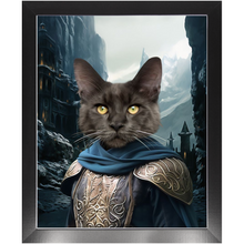 Load image into Gallery viewer, HELM'S BLEEP - Lord of the Rings Inspired Custom Pet Portrait Framed Satin Paper Print