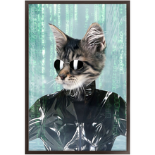 Load image into Gallery viewer, Holey Trinity - The Matrix Inspired Custom Pet Portrait Framed Satin Paper Print