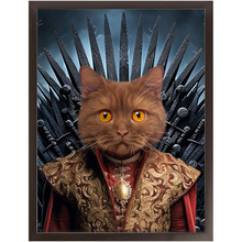 Load image into Gallery viewer, THE BONEROOM 4 - Game of Thrones & House Of Dragons Inspired Custom Pet Portrait Framed Satin Paper Print