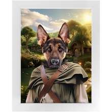 Load image into Gallery viewer, PAWS & PIPEWEED - Lord of the Rings Inspired Custom Pet Portrait Framed Satin Paper Print