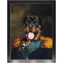Load image into Gallery viewer, LORD E. LORDY - Renaissance Inspired Custom Pet Portrait Framed Satin Paper Print