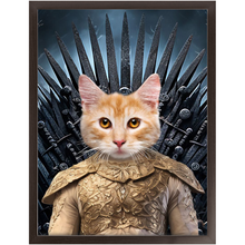 Load image into Gallery viewer, THE BONEROOM 1 - Game of Thrones & House Of Dragons Inspired Custom Pet Portrait Framed Satin Paper Print