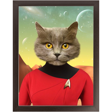 Load image into Gallery viewer, Oh Hooray - Star Trek Inspired Custom Pet Portrait Framed Satin Paper Print
