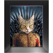 Load image into Gallery viewer, THE BONEROOM 6 - Game of Thrones & House Of Dragons Inspired Custom Pet Portrait Framed Satin Paper Print