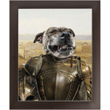 Load image into Gallery viewer, General Mayhem - Renaissance Inspired Custom Pet Portrait Framed Satin Paper Print