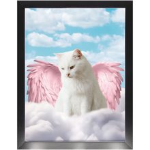 Load image into Gallery viewer, Pink Angel - Heavenly Angels Inspired Custom Pet Portrait Framed Satin Paper Print