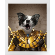 Load image into Gallery viewer, Tootencharmin - Pharaohs of Egypt Inspired Custom Pet Portrait Framed Satin Paper Print