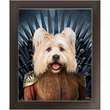 Load image into Gallery viewer, THE BONEROOM 5 - Game of Thrones & House Of Dragons Inspired Custom Pet Portrait Framed Satin Paper Print