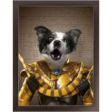 Load image into Gallery viewer, Tootencharmin - Pharaohs of Egypt Inspired Custom Pet Portrait Framed Satin Paper Print