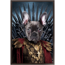Load image into Gallery viewer, THE BONEROOM 3 - Game of Thrones & House Of Dragons Inspired Custom Pet Portrait Framed Satin Paper Print