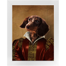 Load image into Gallery viewer, Queen Tisenshal - Royalty & Renaissance Inspired Custom Pet Portrait Framed Satin Paper Print