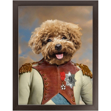 Load image into Gallery viewer, Baron D. Zert - Renaissance Inspired Custom Pet Portrait Framed Satin Paper Print
