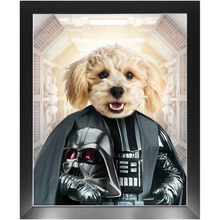 Load image into Gallery viewer, Bath Evader - Darth Vader & Star Wars Inspired Custom Pet Portrait Framed Satin Paper Print