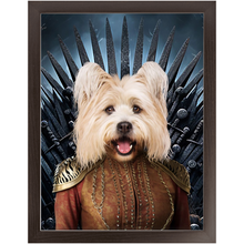 Load image into Gallery viewer, THE BONEROOM 5 - Game of Thrones & House Of Dragons Inspired Custom Pet Portrait Framed Satin Paper Print