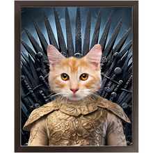 Load image into Gallery viewer, THE BONEROOM 1 - Game of Thrones & House Of Dragons Inspired Custom Pet Portrait Framed Satin Paper Print