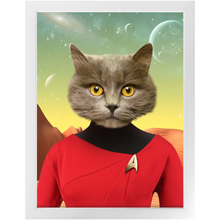Load image into Gallery viewer, Oh Hooray - Star Trek Inspired Custom Pet Portrait Framed Satin Paper Print