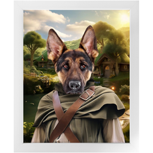 Load image into Gallery viewer, PAWS & PIPEWEED - Lord of the Rings Inspired Custom Pet Portrait Framed Satin Paper Print