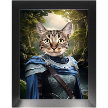 Load image into Gallery viewer, AN ENCHANTED FURREST - Lord of the Rings Inspired Custom Pet Portrait Framed Satin Paper Print