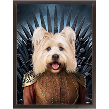 Load image into Gallery viewer, THE BONEROOM 5 - Game of Thrones & House Of Dragons Inspired Custom Pet Portrait Framed Satin Paper Print
