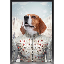 Load image into Gallery viewer, CHRISTMAS CRACKER 1 - Christmas Inspired Custom Pet Portrait Framed Satin Paper Print