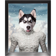 Load image into Gallery viewer, CHRISTMAS CRACKER 4 - Christmas Inspired Custom Pet Portrait Framed Satin Paper Print