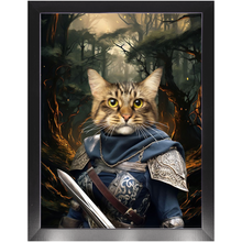 Load image into Gallery viewer, PORK HUNTER - Lord of the Rings Inspired Custom Pet Portrait Framed Satin Paper Print