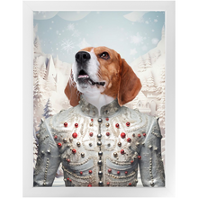 Load image into Gallery viewer, CHRISTMAS CRACKER 1 - Christmas Inspired Custom Pet Portrait Framed Satin Paper Print