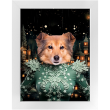 Load image into Gallery viewer, CHRISTMAS CRACKER 14 - Christmas Inspired Custom Pet Portrait Framed Satin Paper Print