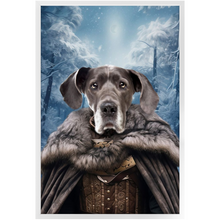 Load image into Gallery viewer, NIGHT'S BLOTCH 1 - Game of Thrones & House Of Dragons Inspired Custom Pet Portrait Framed Satin Paper Print