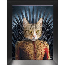 Load image into Gallery viewer, THE BONEROOM 6 - Game of Thrones & House Of Dragons Inspired Custom Pet Portrait Framed Satin Paper Print