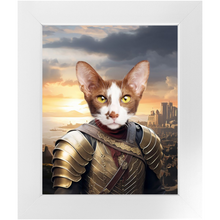 Load image into Gallery viewer, BESTEROS 1 - Game of Thrones & House Of Dragons Inspired Custom Pet Portrait Framed Satin Paper Print
