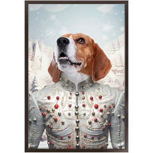 Load image into Gallery viewer, CHRISTMAS CRACKER 1 - Christmas Inspired Custom Pet Portrait Framed Satin Paper Print