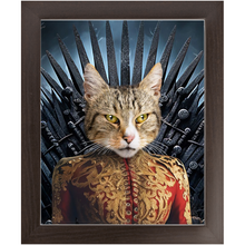 Load image into Gallery viewer, THE BONEROOM 6 - Game of Thrones & House Of Dragons Inspired Custom Pet Portrait Framed Satin Paper Print