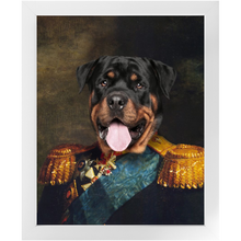 Load image into Gallery viewer, LORD E. LORDY - Renaissance Inspired Custom Pet Portrait Framed Satin Paper Print