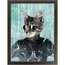 Load image into Gallery viewer, Holey Trinity - The Matrix Inspired Custom Pet Portrait Framed Satin Paper Print
