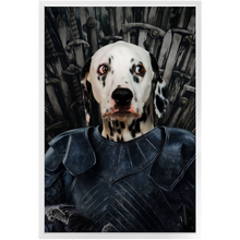 Load image into Gallery viewer, Knight Teenite - Game Of Thrones Inspired Custom Pet Portrait Framed Satin Paper Print